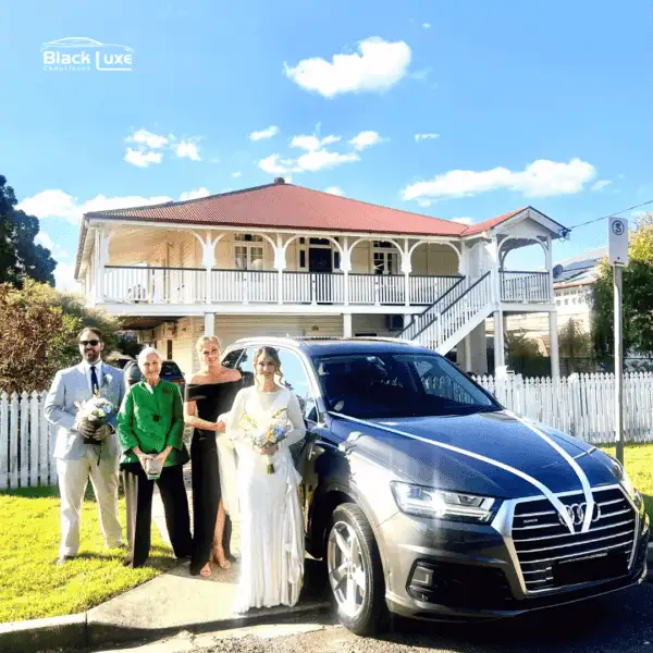 Luxury wedding car hire brisbane- Blackluxechauffeurs 1
