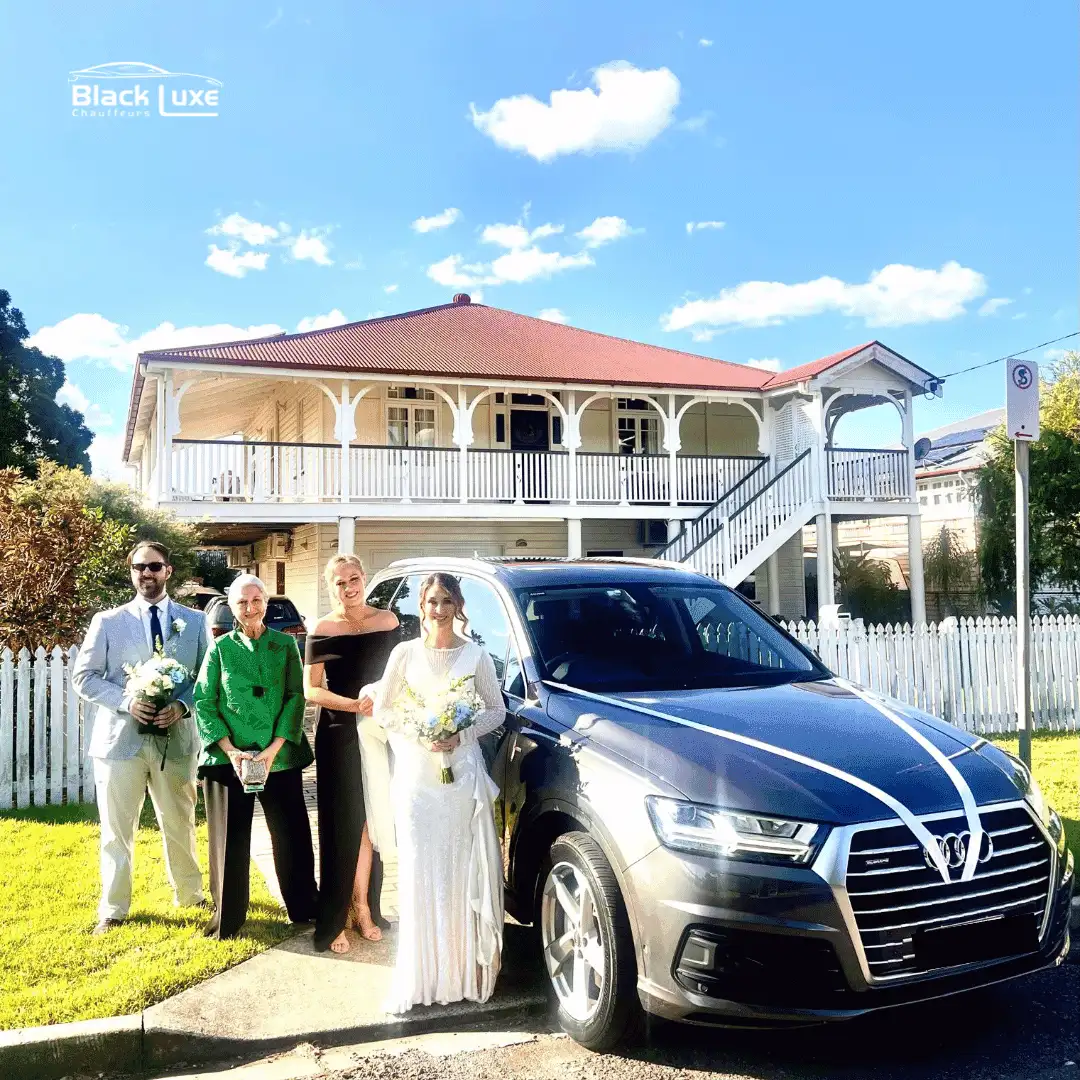 Luxury wedding car hire brisbane- Blackluxechauffeurs 1