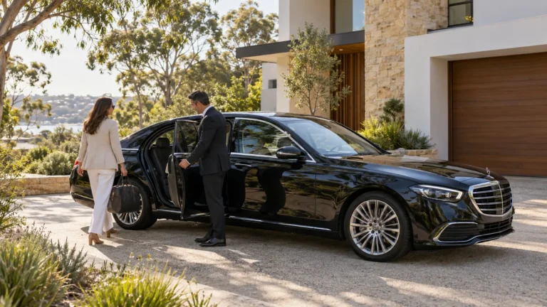 Luxury Chauffeur Arrival at Home
