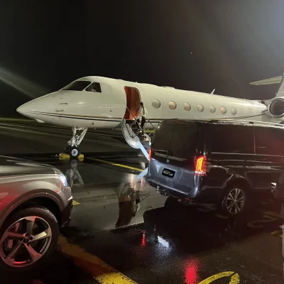 Private aviation meets luxury ground travel